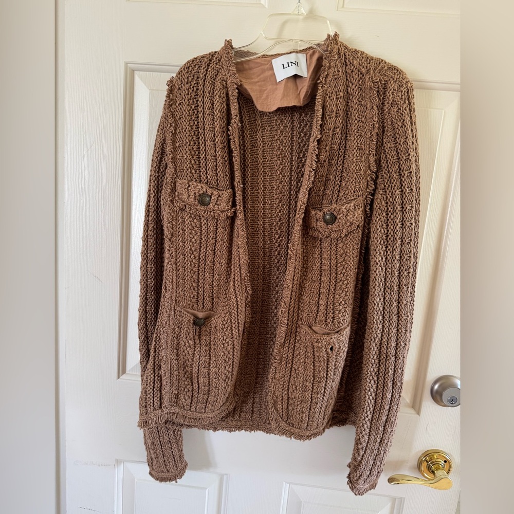 Women Brown Knit Sweater